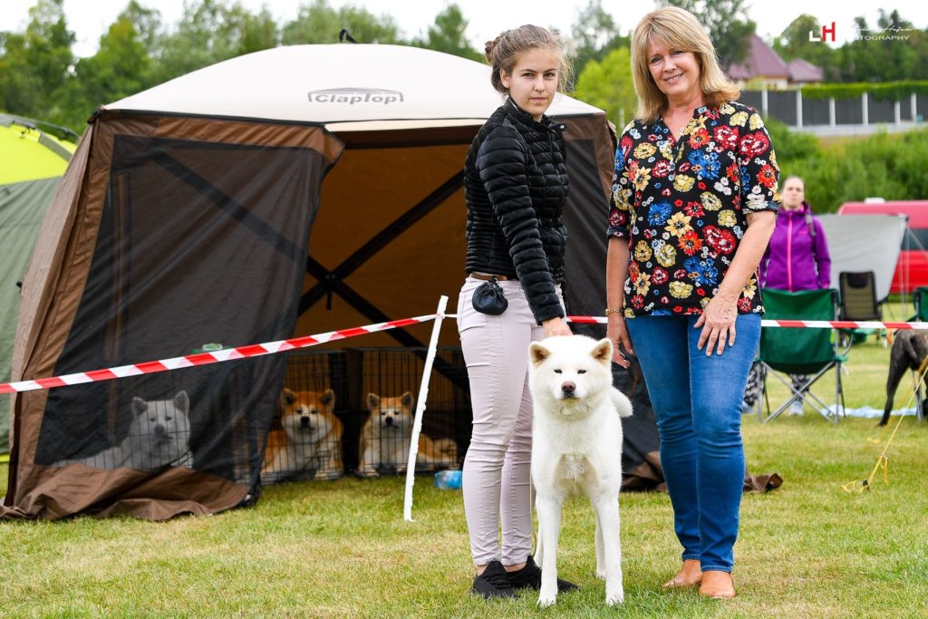 KENJIRO GO DI CASA SAPORITO - Výborná 1, VT, KV & BEST IN GROUP 2.místo YAMAZAKURA GO WATAKY KENSHA - Výborná 1, VT, BIS III páry & BEST IN SHOW junior pes 1.místo YIUNA GO WATAKY KENSHA - Výborná 1, VT & užší výběr BIS junior fena SHIWASEHIME GO DI CASA SAPORITO - Výborná 1, VT & KV WAKESHIMA SAKURA NO SONO - Výborná 1, VT & BIS III páry